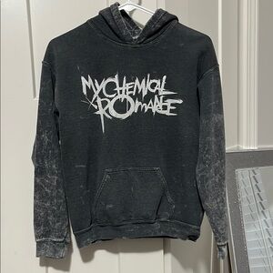 Black Hoodie with Distressed Design